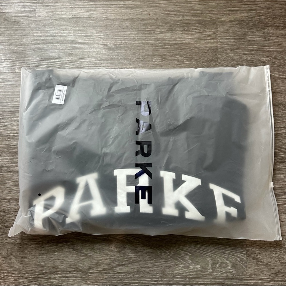 PARKE Varsity Nostalgia Mockneck Black + White NWT